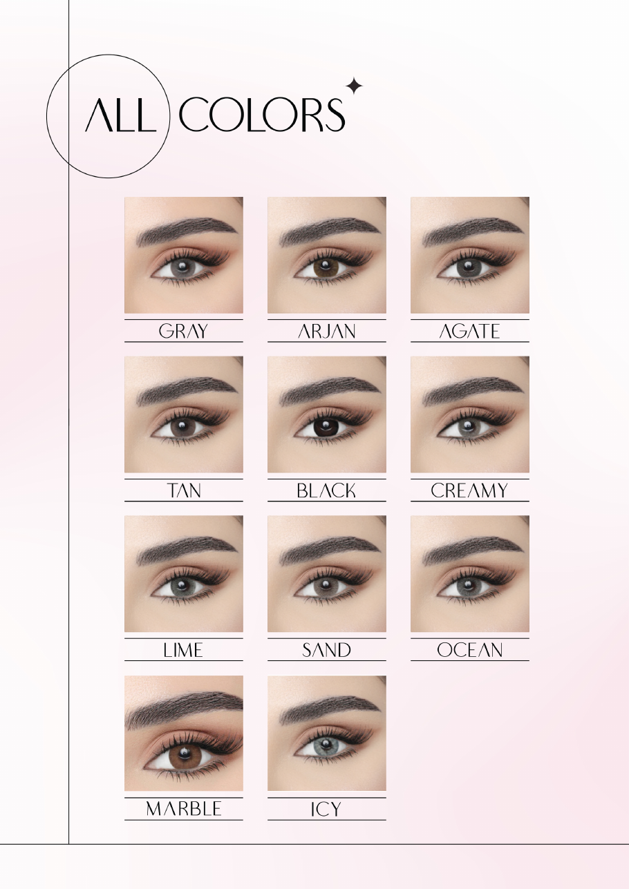 Lina's colored contact lens collection available in Saudi Arabia